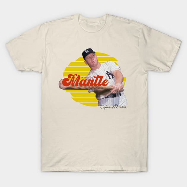 Mickey Mantle T-Shirt by Juantamad